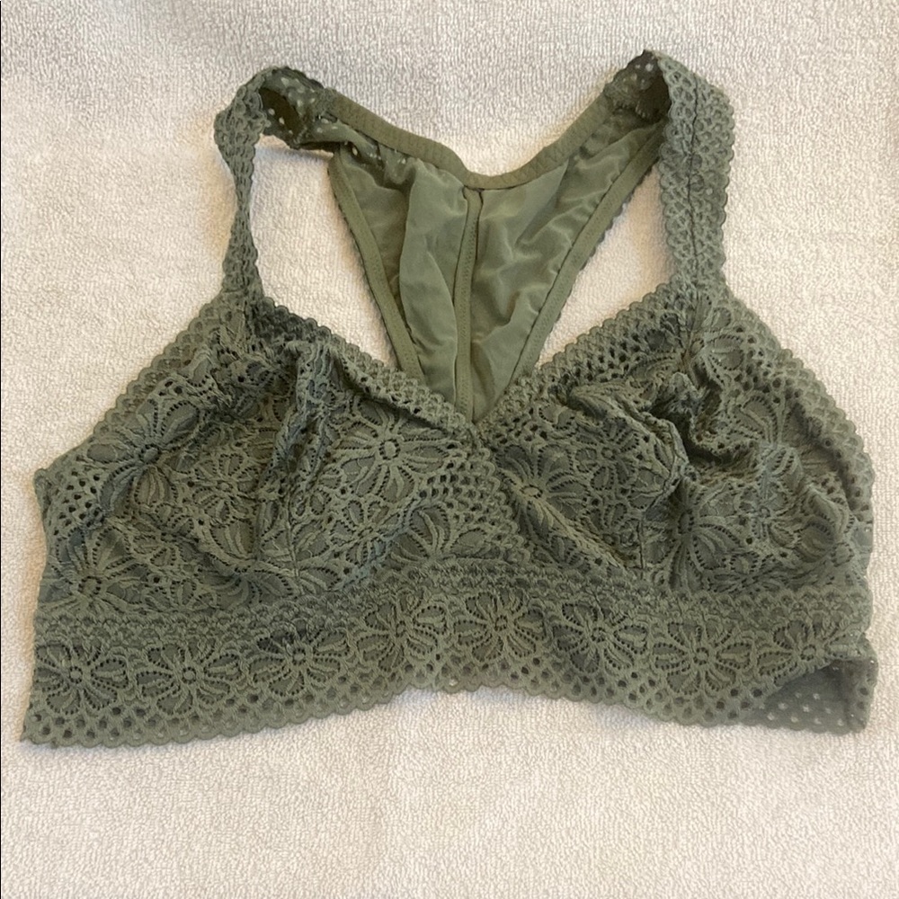 Green Lace Bralette size XL AERIE​​​​​​
